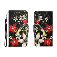 Colored Drawing Horizontal Flip Leather Case with Holder & Card Slot & Wallet, For Galaxy A01