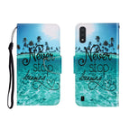 For Galaxy A01 / Blue Coconut Grove