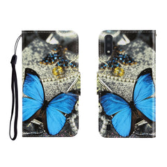 Colored Drawing Horizontal Flip Leather Case with Holder & Card Slot & Wallet, For Galaxy A01