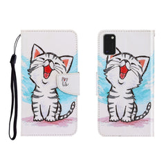 Colored Drawing Horizontal Flip Leather Case with Holder & Card Slot & Wallet, For Galaxy A41