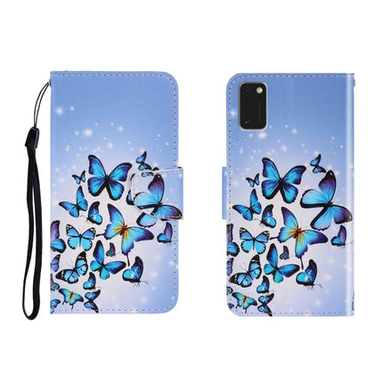 Colored Drawing Horizontal Flip Leather Case with Holder & Card Slot & Wallet, For Galaxy A41