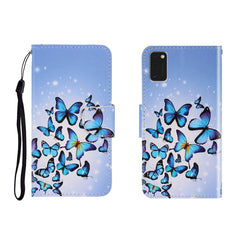 Colored Drawing Horizontal Flip Leather Case with Holder & Card Slot & Wallet, For Galaxy A41