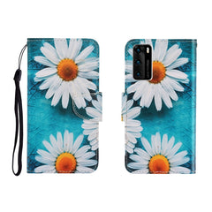 Colored Drawing Horizontal Flip Leather Case with Holder & Card Slot & Wallet, For Huawei P40