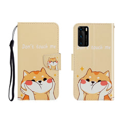 Colored Drawing Horizontal Flip Leather Case with Holder & Card Slot & Wallet, For Huawei P40