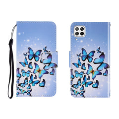 Colored Drawing Horizontal Flip Leather Case with Holder & Card Slot & Wallet, For Huawei P40 Lite