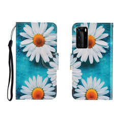 Colored Drawing Horizontal Flip Leather Case with Holder & Card Slot & Wallet, For Huawei P40 Pro