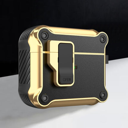 Wireless Earphone Eagle Electroplating Protective Case with Hook, For AirPods 1 / 2, For AirPods 3