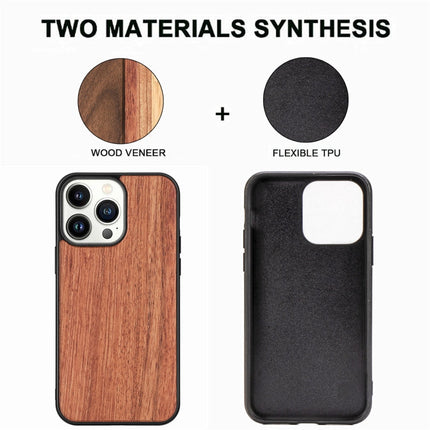 TPU + Solid Wood Phone Case, For iPhone 14 Pro Max, For iPhone 14 Pro, For iPhone 14, For iPhone 14 Plus