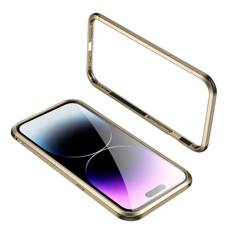 Four Corners Shockproof Metal Frame Phone Case, For iPhone 14, For iPhone 14 Plus, For iPhone 14 Pro, For iPhone 14 Pro Max