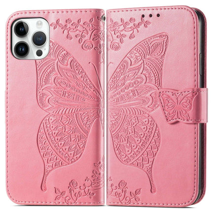 Butterfly Embossing Leather Case, For iPhone 14 Pro Max, For iPhone 14 Pro, For iPhone 14