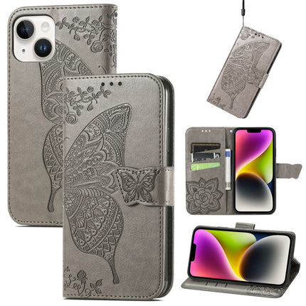 Butterfly Embossing Leather Case, For iPhone 14 Pro Max, For iPhone 14 Pro, For iPhone 14