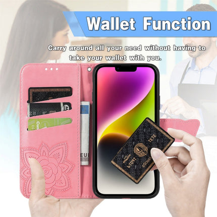 Butterfly Embossing Leather Case, For iPhone 14 Plus
