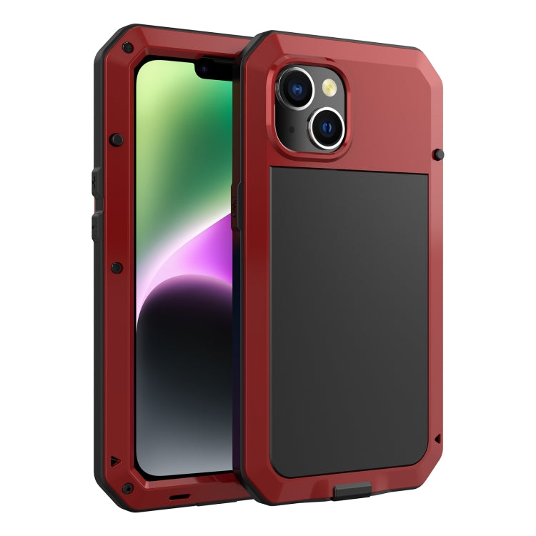 Shockproof Waterproof Silicone + Zinc Alloy Case, For iPhone 14 Pro Max, For iPhone 14 Pro, For iPhone 14, For iPhone 14 Plus