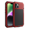 Shockproof Waterproof Silicone + Zinc Alloy Case, For iPhone 14 Pro Max, For iPhone 14 Pro, For iPhone 14, For iPhone 14 Plus