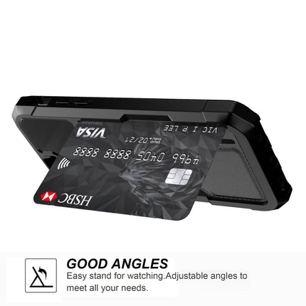 ZM02 Card Slot Holder Phone Case, For iPhone SE 2022 / SE 2020 / 8 / 7, For iPhone 8 Plus / 7 Plus, For iPhone XS / X, For iPhone XR, For iPhone XS Max, For iPhone 11, For iPhone 11 Pro, For iPhone 11 Pro Max