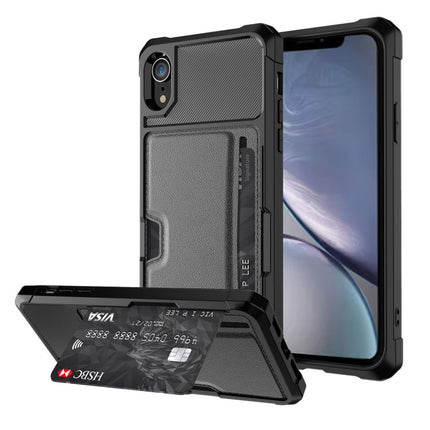 ZM02 Card Slot Holder Phone Case, For iPhone SE 2022 / SE 2020 / 8 / 7, For iPhone 8 Plus / 7 Plus, For iPhone XS / X, For iPhone XR, For iPhone XS Max, For iPhone 11, For iPhone 11 Pro, For iPhone 11 Pro Max
