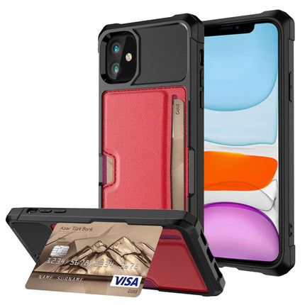 ZM02 Card Slot Holder Phone Case, For iPhone SE 2022 / SE 2020 / 8 / 7, For iPhone 8 Plus / 7 Plus, For iPhone XS / X, For iPhone XR, For iPhone XS Max, For iPhone 11, For iPhone 11 Pro, For iPhone 11 Pro Max