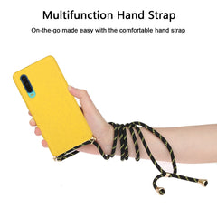 Wheat Straw Material + TPU Protective Case with Lanyard, For Huawei P30, For Huawei P30 Lite, For Huawei P30 Pro, For Galaxy S20 Plus, For Samsung Galaxy S10, For Samsung Galaxy S10 Plus