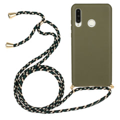 Wheat Straw Material + TPU Protective Case with Lanyard, For Huawei P30, For Huawei P30 Lite, For Huawei P30 Pro, For Galaxy S20 Plus, For Samsung Galaxy S10, For Samsung Galaxy S10 Plus