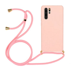 Wheat Straw Material + TPU Protective Case with Lanyard, For Huawei P30, For Huawei P30 Lite, For Huawei P30 Pro, For Galaxy S20 Plus, For Samsung Galaxy S10, For Samsung Galaxy S10 Plus