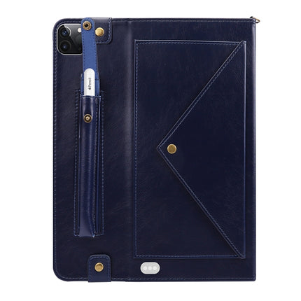 Envelope Horizontal Flip PU Leather Case with Card Slots & Pen Slots & Holder & Wallet & Photo Frame & Shoulder Strap, For iPad Pro 11 2021 / 2020