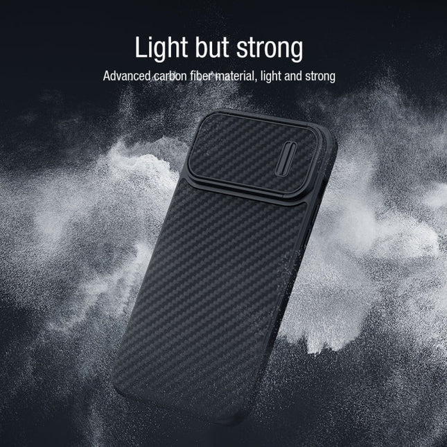 NILLKIN Synthetic Fiber Camshield Phone Case, For iPhone 14 Plus, For iPhone 14 Pro