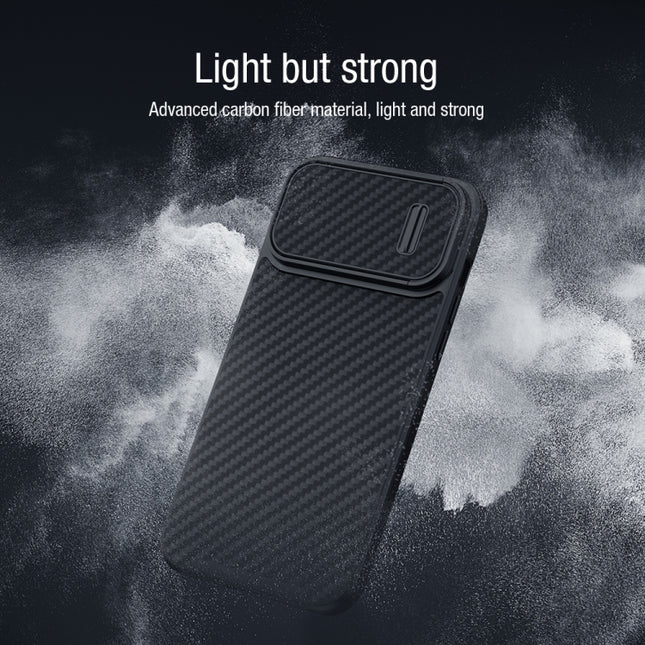 NILLKIN Synthetic Fiber Camshield Phone Case, For iPhone 14 Plus, For iPhone 14 Pro