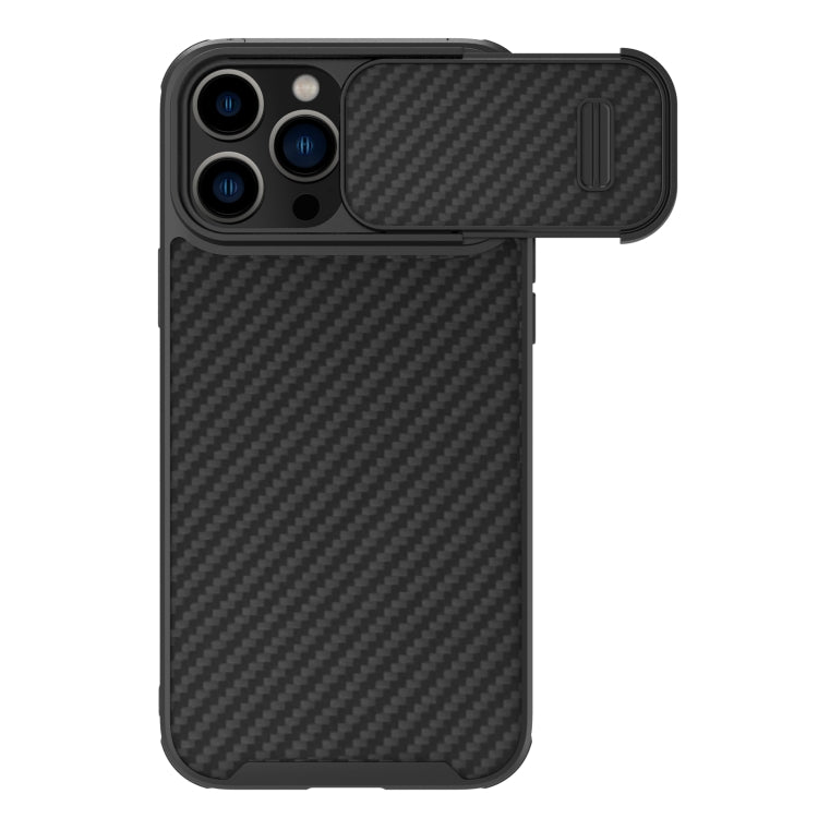 NILLKIN Synthetic Fiber Camshield Phone Case, For iPhone 14, For iPhone 14 Plus, For iPhone 14 Pro, For iPhone 14 Pro Max