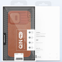 NILLKIN QIN Series Pro Crazy Horse Texture Leather Case, For iPhone 14 Plus, For iPhone 14 Pro, For iPhone 14 Pro Max