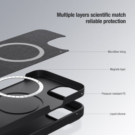 NILLKIN CamShield MagSafe Liquid Silicone Phone Case, For iPhone 14