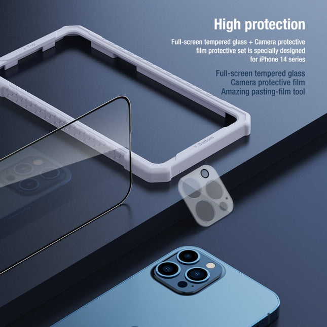 NILLKIN 2 in 1 HD Full Screen Tempered Glass Film + Camera Protector Set