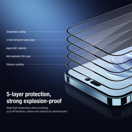 NILLKIN 2 in 1 HD Full Screen Tempered Glass Film + Camera Protector Set