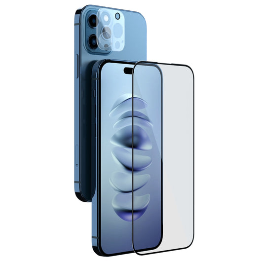NILLKIN 2 in 1 HD Full Screen Tempered Glass Film + Camera Protector Set, For iPhone 14 Pro, For iPhone 14 Pro Max