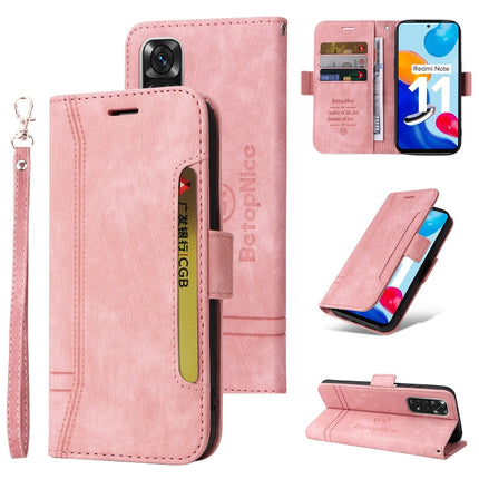 BETOPNICE Dual-side Buckle Leather Phone Case, For Xiaomi Redmi Note 10 Pro, For Xiaomi Redmi Note 11 4G, For Xiaomi Redmi Note 11 Pro 5G / 4G, For Xiaomi Redmi 9A