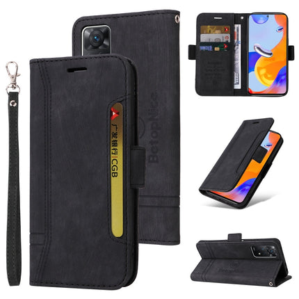 BETOPNICE Dual-side Buckle Leather Phone Case, For Xiaomi Redmi Note 10 Pro, For Xiaomi Redmi Note 11 4G, For Xiaomi Redmi Note 11 Pro 5G / 4G, For Xiaomi Redmi 9A