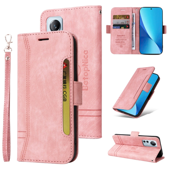 BETOPNICE Dual-side Buckle Leather Phone Case, For Xiaomi 12 Lite, For Xiaomi 12, For Xiaomi 12 Pro, For Xiaomi Poco M3 / Redmi 9T