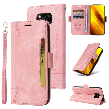 BETOPNICE Dual-side Buckle Leather Phone Case, For Xiaomi Poco M4 Pro 4G, For Xiaomi Poco X3 NFC, For Xiaomi Poco X4 Pro 5G