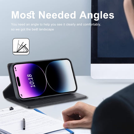 LC.IMEEKE RFID Anti-theft Leather Phone Case, For iPhone 14 Pro, For iPhone 14 Pro Max, For iPhone 12 Pro/12, For iPhone 12 Pro Max, For Samsung Galaxy A53 5G