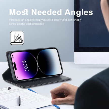 LC.IMEEKE RFID Anti-theft Leather Phone Case, For iPhone 14 Pro, For iPhone 14 Pro Max, For iPhone 12 Pro/12, For iPhone 12 Pro Max, For Samsung Galaxy A53 5G