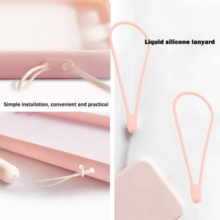 Silicone Phone Case with Wrist Strap, For iPhone 13 mini