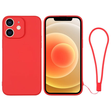 Silicone Phone Case with Wrist Strap, For iPhone 12