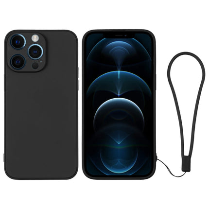 Silicone Phone Case with Wrist Strap, For iPhone 12 Pro Max