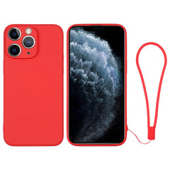 Silicone Phone Case with Wrist Strap, For iPhone 11 Pro