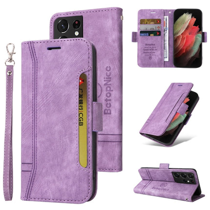 BETOPNICE Dual-side Buckle Leather Phone Case, For Samsung Galaxy S21 Ultra 5G, For Samsung Galaxy S22 5G, For Samsung Galaxy S22+ 5G, For Samsung Galaxy S22 Ultra 5G