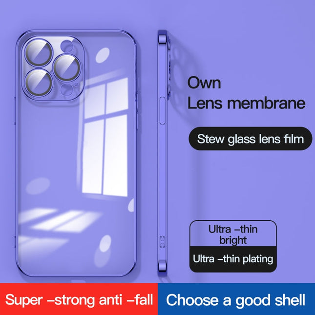 Dustproof Glass Lens Protection Electroplating Phone Case, For iPhone 14 Pro, For iPhone 14 Pro Max