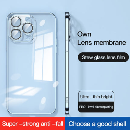 Dustproof Glass Lens Protection Electroplating Phone Case, For iPhone 13 Pro Max, For iPhone 12