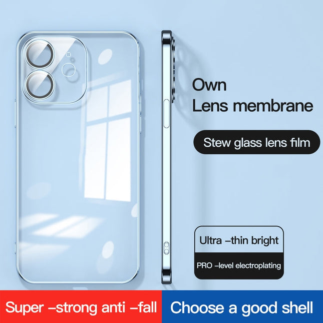 Dustproof Glass Lens Protection Electroplating Phone Case, For iPhone 12 Pro, For iPhone 12 Pro Max
