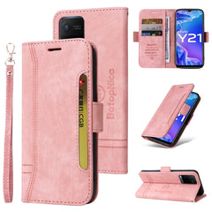 BETOPNICE Dual-side Buckle Leather Phone Case, For vivo Y21 2021, For Realme C15, For Realme 9 Pro, For vivo Y20