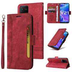 BETOPNICE Dual-side Buckle Leather Phone Case, For vivo Y21 2021, For Realme C15, For Realme 9 Pro, For vivo Y20