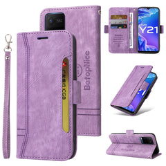 BETOPNICE Dual-side Buckle Leather Phone Case, For vivo Y21 2021, For Realme C15, For Realme 9 Pro, For vivo Y20